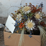 Veranstaltungstipps Naturschutzstation Gr&auml;fenm&uuml;hle, auf dem Foto ein Trockengesteck