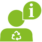 Piktogramm Person mit Sprechblase