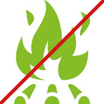 durchgestrichenes Feuer