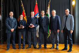 Landrat Carsten Michaels ehrt verdienstvolle Kameradinnen und Kameraden