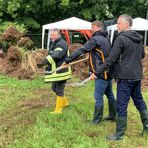 Erster Spatenstich f&uuml;r die neue Rettungswache in Gersdorf