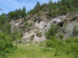 Serpentinitbruch im Oberwald