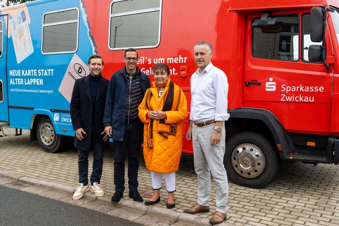 Ziel der ersten Fahrt des Mobils war die Gemeinde Hartmannsdorf bei Kirchberg. 