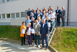 Die B&uuml;rgermeisterinnen und B&uuml;rgermeister des Landkreises Zwickau freuen sich &uuml;ber die Unterst&uuml;tzung ihrer Klimaschutzprojekte.