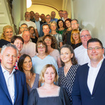 Die Landr&auml;te des Landkreis Zwickau Carsten Michaelis und Vogtlandkreises Thomas Hennig mit den Mitgliedern des Kulturbeirates