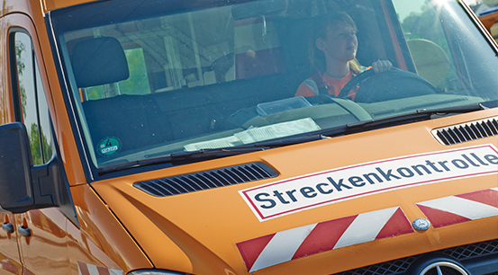 Streckenkontrolle Stra&szlig;enmeisterei an Kreisstra&szlig;en