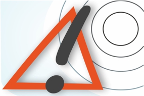 rotes Dreieck mit Ausrufezeichen