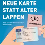 Grafik Umtausch alter F&uuml;hrerschein in neuen Kartenf&uuml;hrerschein 