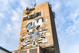 Im Bild das Werk des K&uuml;nstler-Duos Doppeldenk mit dem Titel Echo der Zukunft